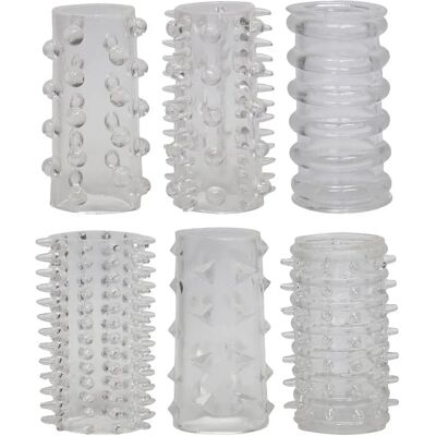 You2Toys Red Roses Anneaux Pénis - Transparent, 6 pcs You2Toys Red Roses Anneaux Pénis - Transparent, 6 pcs