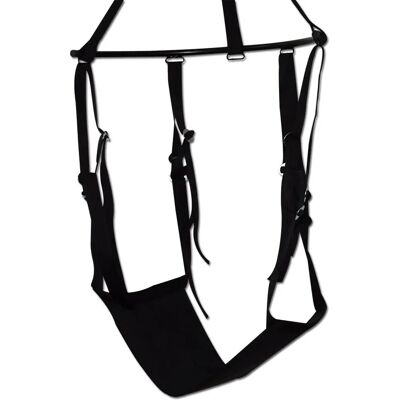 Balancelle érotique noire You2Toys - Grande surface, boucles ajustables, 100kg Balancelle érotique noire You2Toys - Grande surface, boucles ajustables, 100kg