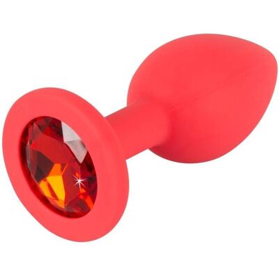 Plug Anal Rouge You2Toys - Hypoallergénique, Étanche, Avec Bijou Plug Anal Rouge You2Toys - Hypoallergénique, Étanche, Avec Bijou
