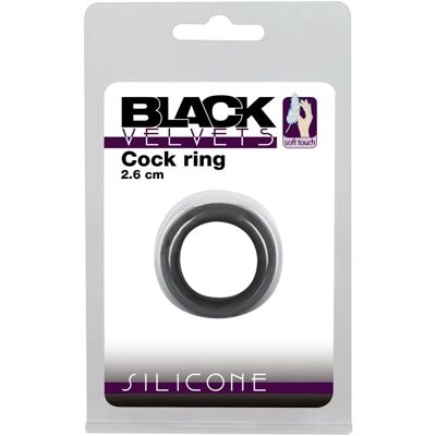 Black Velvets Anello Fallico Maschile - Silicone, Ø 2.6cm Black Velvets Anello Fallico Maschile - Silicone, Ø 2.6cm