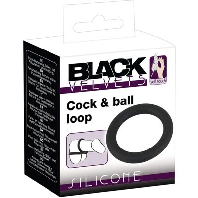Black Velvets Anello in silicone per pene e testicoli Black Velvets Anello in silicone per pene e testicoli