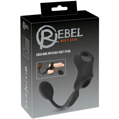 Rebel Silikon Cock Ring mit RC Butt Plug - Erwachsenen-Spielzeug Rebel Silikon Cock Ring mit RC Butt Plug - Erwachsenen-Spielzeug