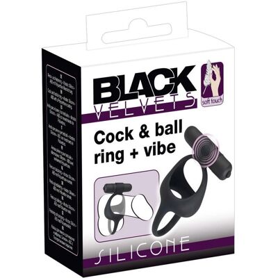 Anello vibrante Black Velvets - Supporto per erezione Anello vibrante Black Velvets - Supporto per erezione
