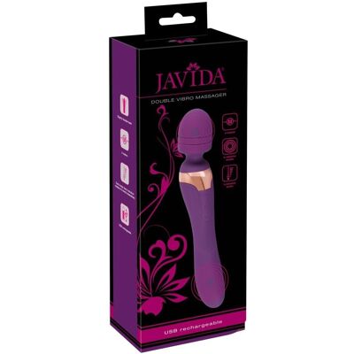 Javida Doble Masajeador - Cuerpo y Placer - Violeta - Masajeador Javida Doble Masajeador - Cuerpo y Placer - Violeta - Masajeador