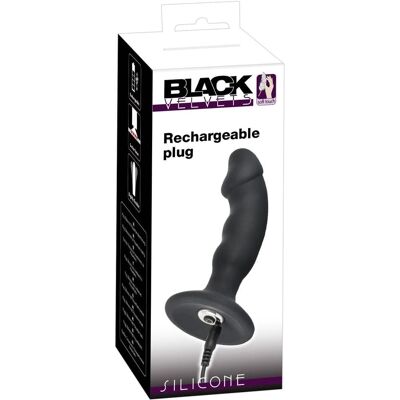 Black Velvets Ladattava Plug - Anal Vibrator 7 Värinätilalla Black Velvets Ladattava Plug - Anal Vibrator 7 Värinätilalla