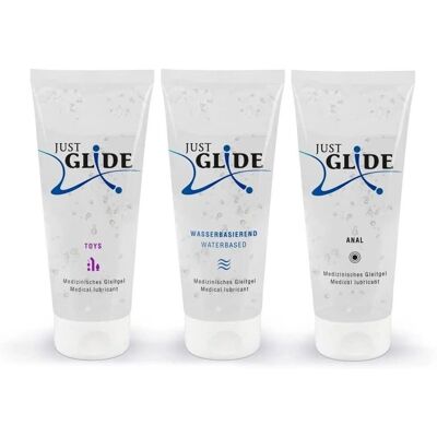 Just Glide 3x200ml - Lubrificante personale Just Glide 3x200ml - Lubrificante personale