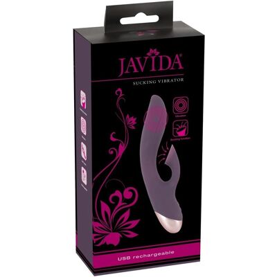 JAVIDA Violetti G-piste vibraattori imukupin toiminnoilla - 12 tilaa JAVIDA Violetti G-piste vibraattori imukupin toiminnoilla - 12 tilaa