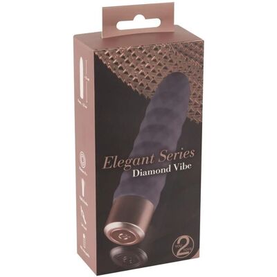 Siliconový vibrátor Diamond Vibe Elegant Series - You2Toys Siliconový vibrátor Diamond Vibe Elegant Series - You2Toys