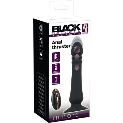 Anal Thruster Black Velvets - Impermeable, Control remoto, Silicona Anal Thruster Black Velvets - Impermeable, Control remoto, Silicona