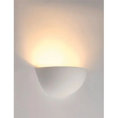 SLV Weiße Gips Wandlampe - Wandleuchte - E14 - 40W SLV Weiße Gips Wandlampe - Wandleuchte - E14 - 40W