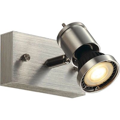 SLV ASTO Væglampe og loftlampe - GU10, 75W, børstet aluminium SLV ASTO Væglampe og loftlampe - GU10, 75W, børstet aluminium