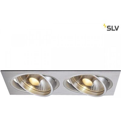 SLV NEW TRIA Spot encastré double GU10 - Plafonnier - Publicité SLV NEW TRIA Spot encastré double GU10 - Plafonnier - Publicité