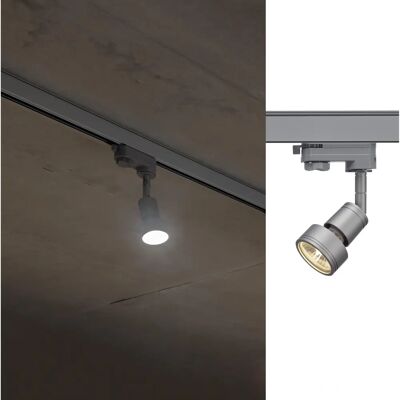 SLV Puri Spot LED pour Rail - 50W GU10 Argent - Publicité SLV Puri Spot LED pour Rail - 50W GU10 Argent - Publicité