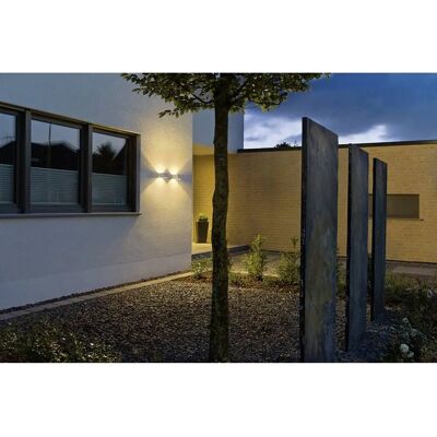Applique SLV LOGS IP44 6W Blanc Chaud Aluminium - Publicité Applique SLV LOGS IP44 6W Blanc Chaud Aluminium - Publicité