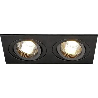 SLV New Tria 2 GU10 Square Black - Downlight SLV New Tria 2 GU10 Square Black - Downlight