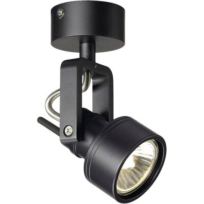 SLV INDA Luminaire Plafond GU10 - Réglable, Noir - 50W Max - Publicité SLV INDA Luminaire Plafond GU10 - Réglable, Noir - 50W Max - Publicité