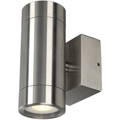 SLV Astina Steel GU10 Außenwandleuchte IP44 - Edelstahl, 2x GU10 SLV Astina Steel GU10 Außenwandleuchte IP44 - Edelstahl, 2x GU10