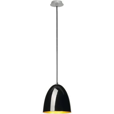 SLV Grande Lampe Suspendue Blanche - E27, 60W, Noir/Or - Publicité SLV Grande Lampe Suspendue Blanche - E27, 60W, Noir/Or - Publicité