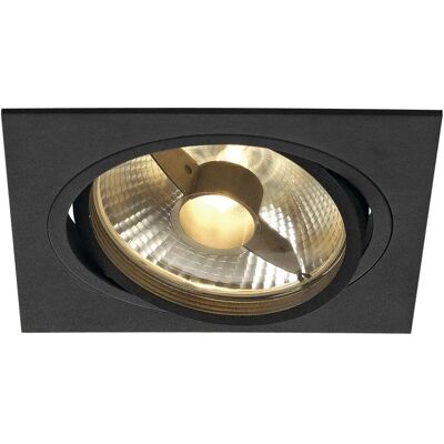 SLV NEW TRIA 1 Quadrat Schwarz - Einbauleuchte SLV NEW TRIA 1 Quadrat Schwarz - Einbauleuchte