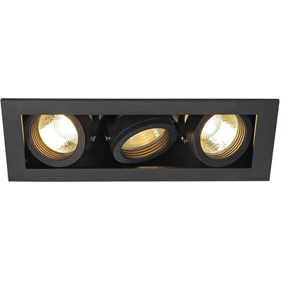 SLV KADUX 3 Luce a incasso - LED, Nero, 3x GU10, 50W SLV KADUX 3 Luce a incasso - LED, Nero, 3x GU10, 50W