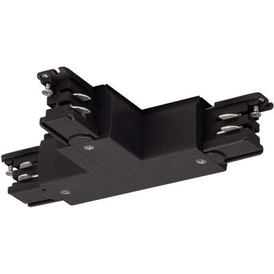 SLV S-TRACK T-łącznik - 3-fazowy, Aluminiowy, Czarny SLV S-TRACK T-łącznik - 3-fazowy, Aluminiowy, Czarny