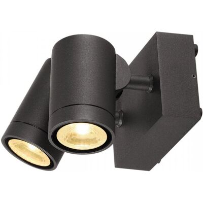SLV HELIA Außenwandleuchte - Doppelkopf, LED, IP55, Anthrazit SLV HELIA Außenwandleuchte - Doppelkopf, LED, IP55, Anthrazit