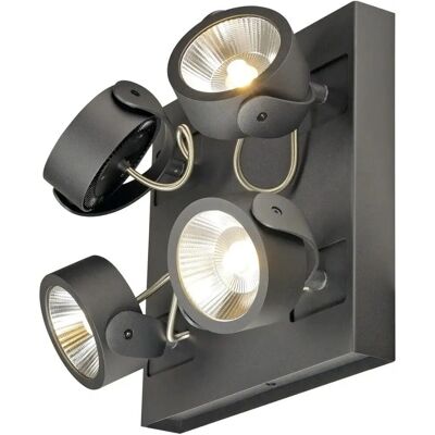 SLV KALU LED Wand- und Deckenleuchte - Verstellbar, 4xLED, 3000K, Schwarz SLV KALU LED Wand- und Deckenleuchte - Verstellbar, 4xLED, 3000K, Schwarz