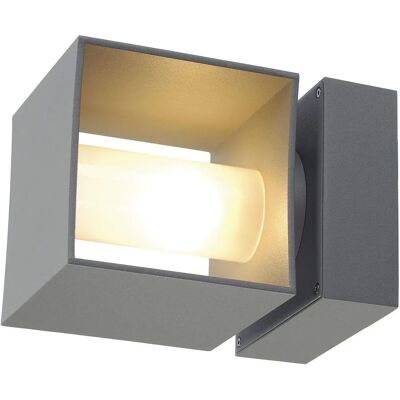 SLV Quadrat Wandleuchte - IP44 G9 42W Aluminium Außenleuchte SLV Quadrat Wandleuchte - IP44 G9 42W Aluminium Außenleuchte