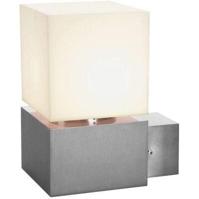 SLV Quadratisches Wandlicht Außen Edelstahl 20W SLV Quadratisches Wandlicht Außen Edelstahl 20W
