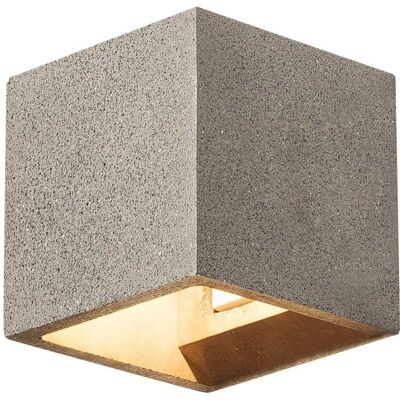 SLV Solide Würfel Wandleuchte - Schwarz Sandstein - Modernes Innenraumlicht SLV Solide Würfel Wandleuchte - Schwarz Sandstein - Modernes Innenraumlicht