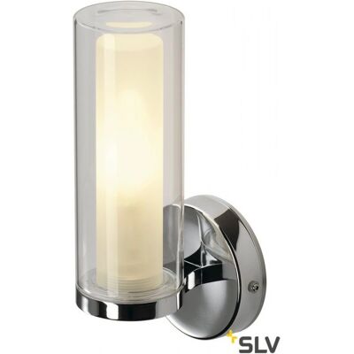 SLV Chrom Væglampe - E14, 40W, IP44 - Væglampe og Loftlampe SLV Chrom Væglampe - E14, 40W, IP44 - Væglampe og Loftlampe