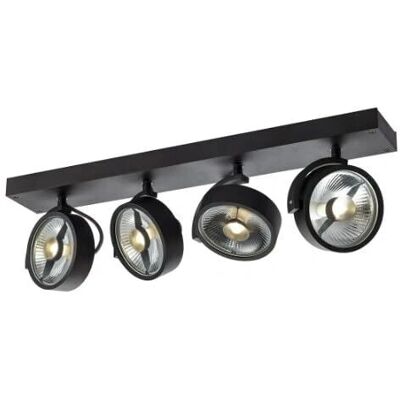 SLV KALU - Quadratisches Innenraum-Deckenlicht mit verstellbaren Köpfen - 4x75W SLV KALU - Quadratisches Innenraum-Deckenlicht mit verstellbaren Köpfen - 4x75W
