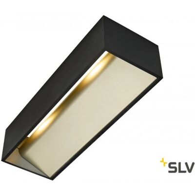 SLV LOGS IN L Wandleuchte - Rechteckig, Schwarz/Gold, 19W, Dimmbar SLV LOGS IN L Wandleuchte - Rechteckig, Schwarz/Gold, 19W, Dimmbar