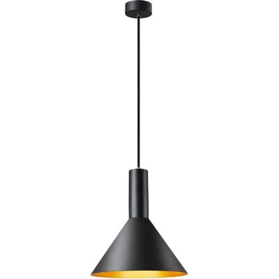 SLV PHELIA Deckenpendelleuchte - E27, Schwarz/Gold, 23W SLV PHELIA Deckenpendelleuchte - E27, Schwarz/Gold, 23W