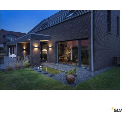 SLV SITRA CUBE, Außenwandlampe, L, up/down, weiß, LED, 24W, 3000K/4000K SLV SITRA CUBE, Außenwandlampe, L, up/down, weiß, LED, 24W, 3000K/4000K