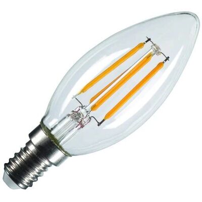 SLV C35 Ampoule LED - 4,2W, transparente, 2700K, E14, dimmable - Publicité SLV C35 Ampoule LED - 4,2W, transparente, 2700K, E14, dimmable - Publicité