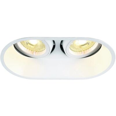 SLV Großer Weißer Horn Doppel QPAR51 Einbauleuchte - Decken-LED-Spots SLV Großer Weißer Horn Doppel QPAR51 Einbauleuchte - Decken-LED-Spots
