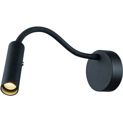 SLV KARPO GOOSE - Schwarzes Wandlicht 5,8W mit verstellbarem Spot SLV KARPO GOOSE - Schwarzes Wandlicht 5,8W mit verstellbarem Spot