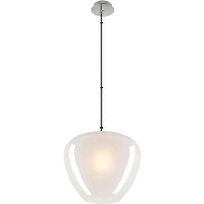 Suspension en Verre Blanc SLV - Ajustable 150cm - E27 - 40W - Design Moderne Suspension en Verre Blanc SLV - Ajustable 150cm - E27 - 40W - Design Moderne