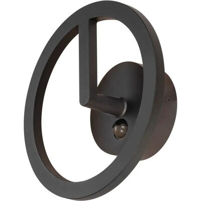 SLV Q-Ring Applique Murale Sensor 3000K IP54 noir SLV Q-Ring Applique Murale Sensor 3000K IP54 noir