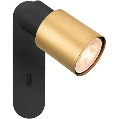 SLV Puri 2.0 Tube - Væglampe og loftlampe - 6W GU10 - Sort/Guld SLV Puri 2.0 Tube - Væglampe og loftlampe - 6W GU10 - Sort/Guld