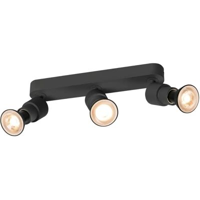 SLV PURI 2.0 Basic - Applique et plafonnier rond, 3x GU10, Noir - Publicité SLV PURI 2.0 Basic - Applique et plafonnier rond, 3x GU10, Noir - Publicité