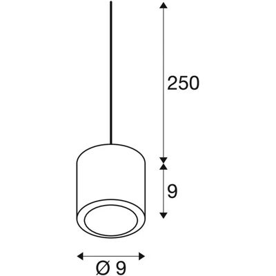SLV Oculus Suspension - Réglable 250cm, 2000-3000K, Dim-to-Warm, Brun Foncé SLV Oculus Suspension - Réglable 250cm, 2000-3000K, Dim-to-Warm, Brun Foncé