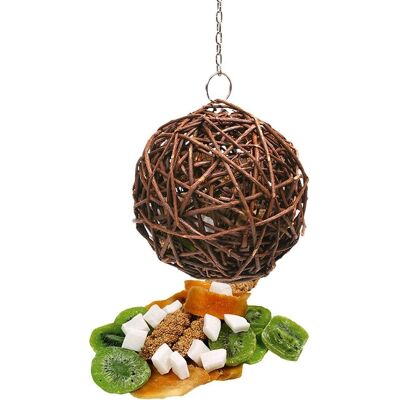 Jr Farm Wilgen Vruchtenbol - Jouet pour oiseaux - 15 x 15 x 15 cm - 135 g Jr Farm Wilgen Vruchtenbol - Jouet pour oiseaux - 15 x 15 x 15 cm - 135 g
