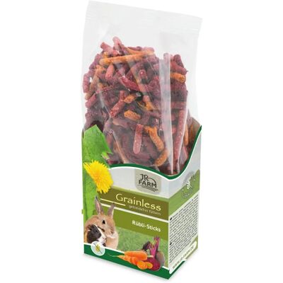 JR Farm Granenvrije Rübli-Sticks - Groente Snacks voor Kleine Huisdieren JR Farm Granenvrije Rübli-Sticks - Groente Snacks voor Kleine Huisdieren