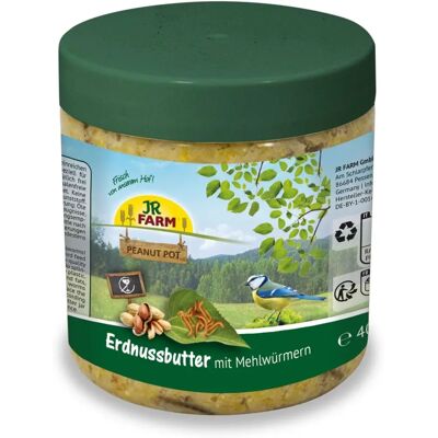 JR FARM - Peanut Pot Erdnussbutter - Mealworms 5% JR FARM - Peanut Pot Erdnussbutter - Mealworms 5%
