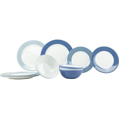 GImex Sky 12-delig Servies - Borden, Kom, Bekers - Blauw/Wit - Keuken & Eetkamer GImex Sky 12-delig Servies - Borden, Kom, Bekers - Blauw/Wit - Keuken & Eetkamer