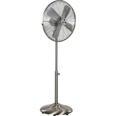 CasaFan Pedestal Fan SATIN METAL BREEZE - Adjustable Height, Oscillating, 3 Speeds CasaFan Pedestal Fan SATIN METAL BREEZE - Adjustable Height, Oscillating, 3 Speeds