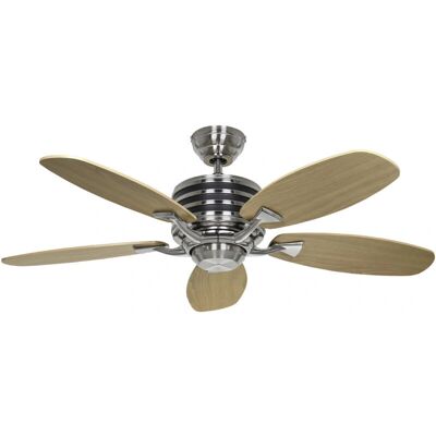 CasaFan Eco Gamma 103 BU-AH Cromo / Níquel cepillado - Ventilador de techo CasaFan Eco Gamma 103 BU-AH Cromo / Níquel cepillado - Ventilador de techo