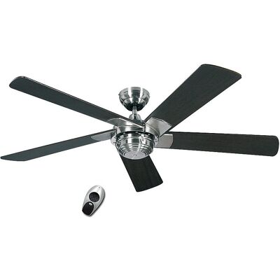 Ventilador de techo CasaFan Rotary Cromo / Wengé - Ventilador de techo Ventilador de techo CasaFan Rotary Cromo / Wengé - Ventilador de techo
